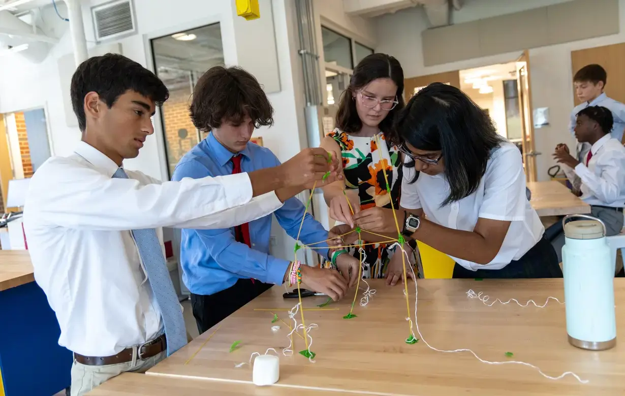 Group of students in STEM lesson